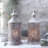 10.5'' Gray Battery Powered Cordless Lamps Table Lamp Set
