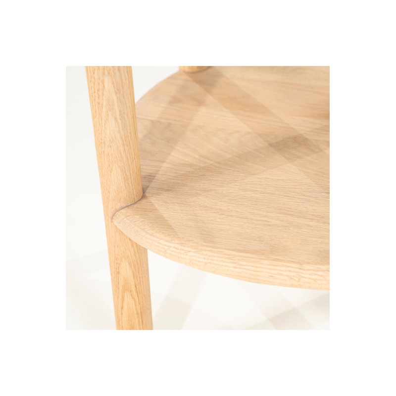Cleo Glass End Table, Natural