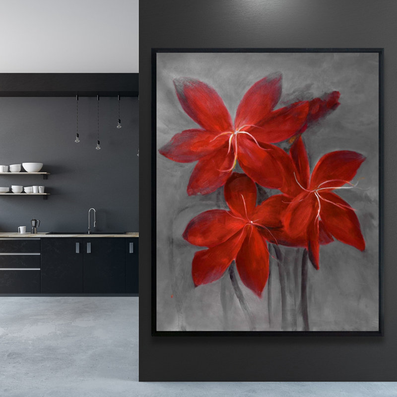 Asiatic Lily Print On Canvas