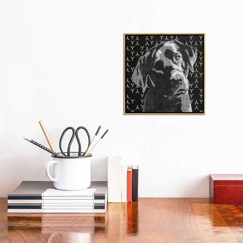 «Lab», reproduction d'impression sur toile, H 12 po x l 12 po x P 1,5 po, Pas de tapis, Toile avec cadre doré