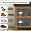 Hahnville Faux Leather Upholstered Storage Shoe Bench-2104165781-2104165785
