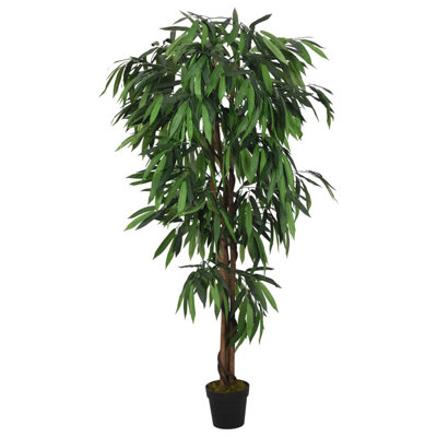 Faux Mango Tree in Pot