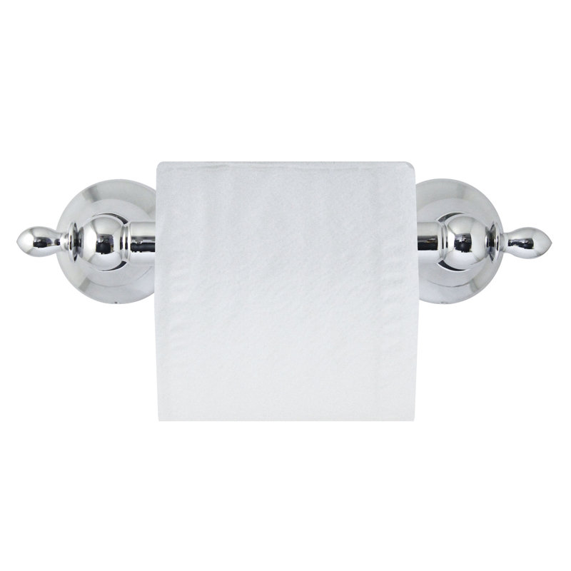 Porte-papier hygiénique avec rouleau Tajik, Chrome poli
