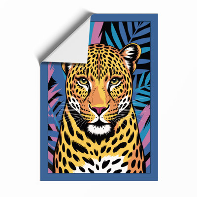 Bold Leopard Pop Art - Framed Print