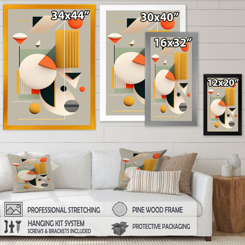 Cierrah - reproduction d'art sur toile encadrée, L 12 po x H 20 po, Or