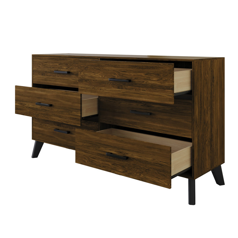 Jeweldine 52.56'' W 6 - Drawer Dresser, Brown