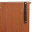 Verre foncé en chêne foncé, présentoir de pièces de monnaie, tablettes réglables, éclairage intérieur, sangle de surmatelas trempé, couloir