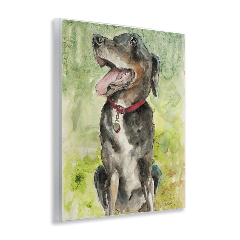 Plaque murale A Dog's Happiness, design par Patti Mann