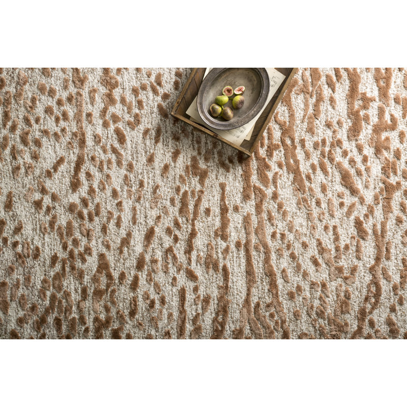 Rusch Hand Tufted Viscose Abstract Indoor Rug, Rectangle 3'6" x 5'6"
