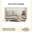 Lit de bébé convertible 5-en-1 Amalfi Deluxe avec garde-corps en prime-116273619-122026935