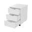 50cm Wide 3 -Drawer Mobile File Cabinet