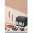 Culinary Chef 9.5-Quart Electric Air Fryer, Dual Basket, Adjustable Temperature, Touch Panel Control