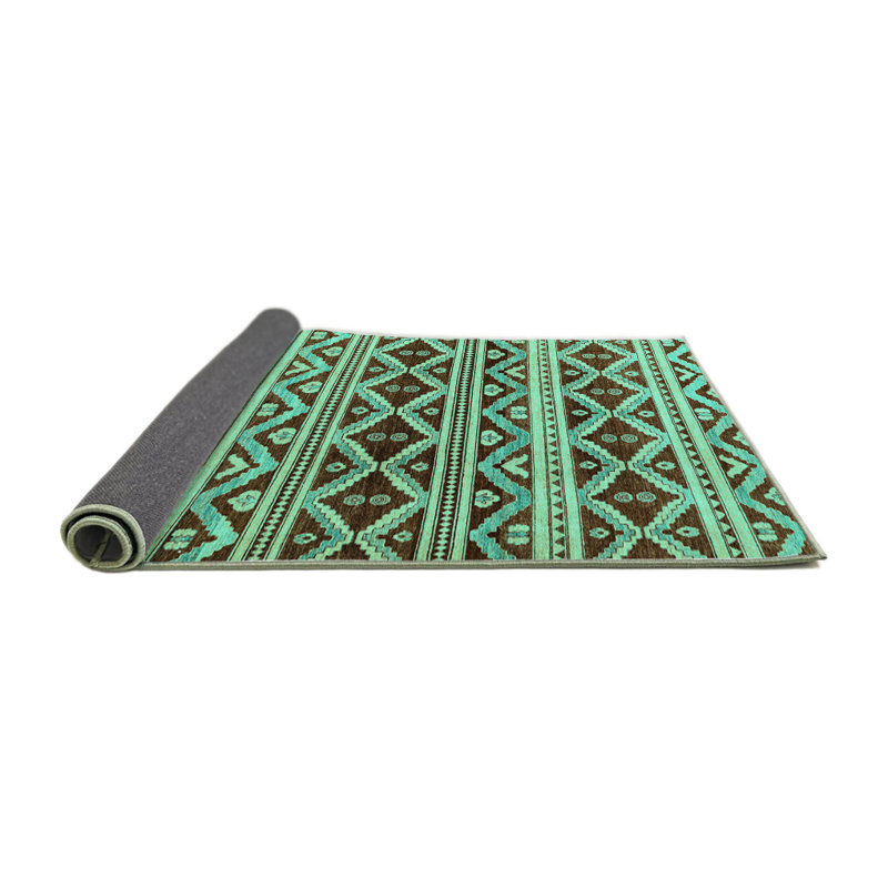 Delsol Wool Ikat Indoor Rug, Round 4'