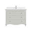Meuble-lavabo 42 po en bois massif avec comptoir en marbre d'ingénierie 1 po, lavabo simple-2051644099