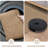 Machine Washable Cotton Area Rug with Non-Slip Backing， Tan/Brown-1340317806