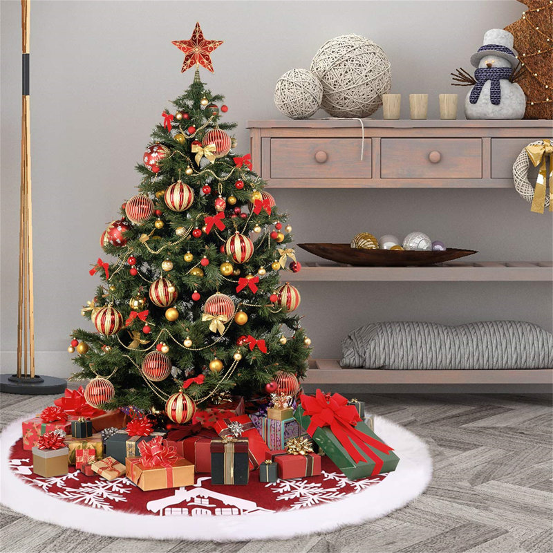 Temperence Faux Fur Tree Skirt