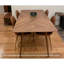 Table de salle à manger rectangulaire en bois massif de style nordique-1345862545