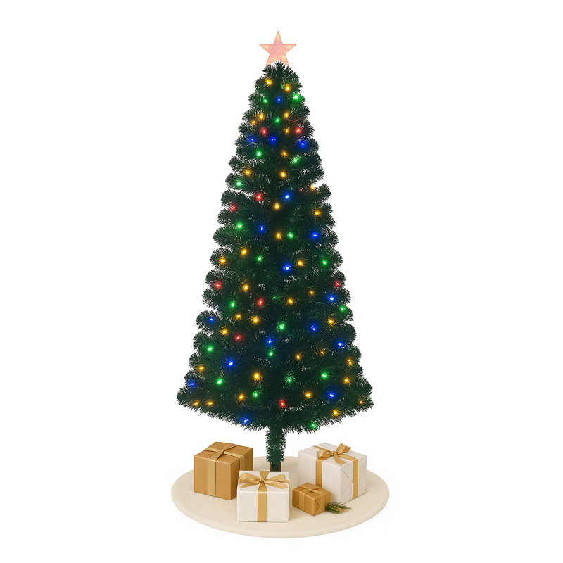 Fibre Optic Light Up - GRN 3T LED Christmas Tree T823, 2.95' H