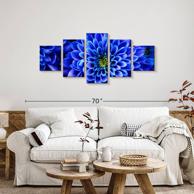 Exquisite Dahlia, 24" H x 55" W