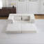 Canapé à compression Mahjong, canapé-lit convertible au sol, canapé modulaire modulaire désossé DIY, aucun assemblage requis, tissu polaire circulaire, causeuse moderne surdimensionnée-1868351673