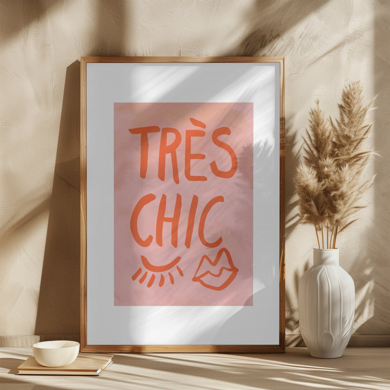 TrAus Chic Frame, Pink, 91.44 cm H x 60.96 cm W