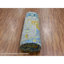 9'2"x12'2" Blue Heris Design Hand Knotted 100% Wool Vegetable Dyes Rug 4484649BEA05468483B1BD37162624CB
