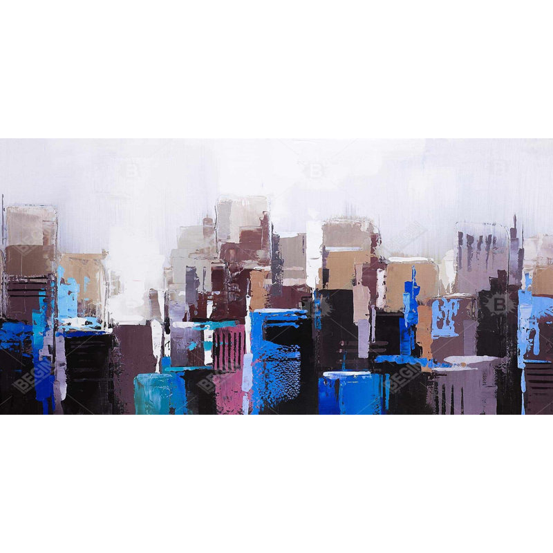 Abstract skyscrapers - 15.75"x31.50" Desk mat