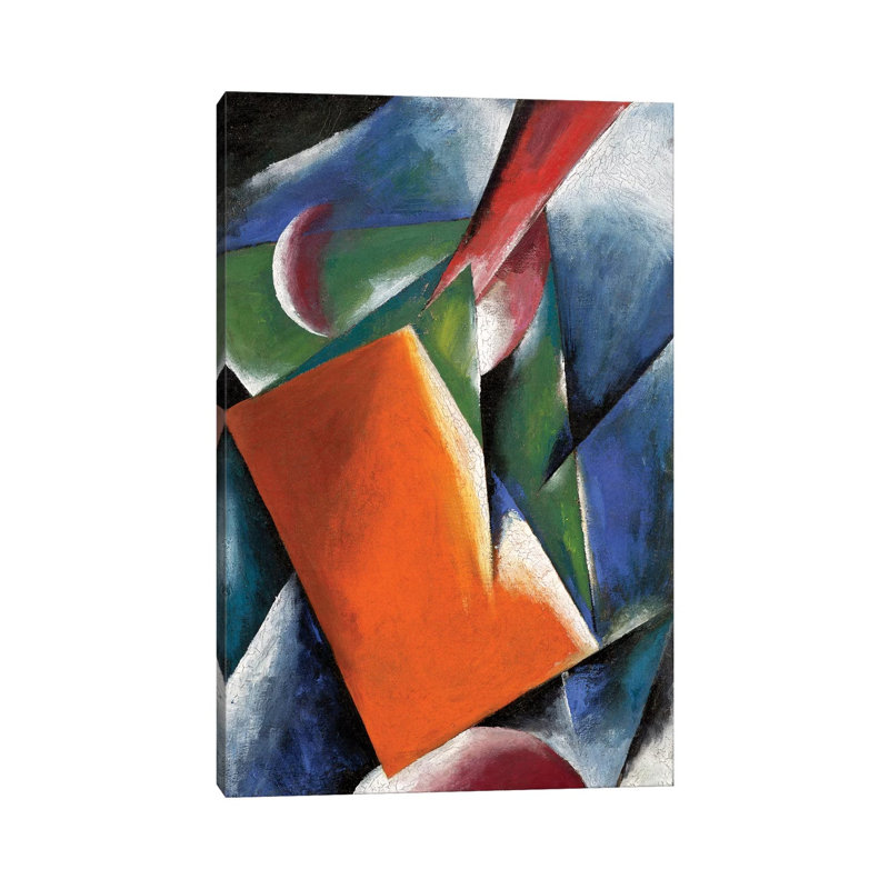 Architectonic, 1917 by Lyubov Popova - Wrapped Canvas Painting, 30.48cm H x 20.32cm W x 1.905cm D