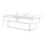 Foyer de table au propane, 55 x 23 po, table de foyer d'extérieur 50 000 BTU, convient pour l'extérieur, le patio, le balcon, trois options de hauteur