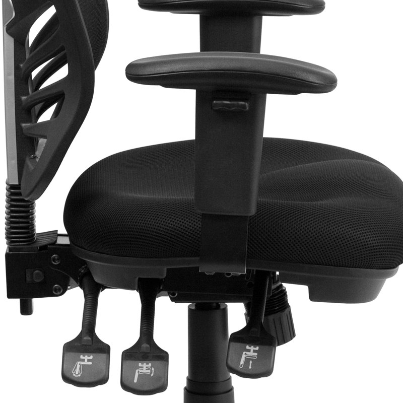 Fauteuil de bureau multifonctionnel ergonomique Wolfe avec accoudoirs réglables