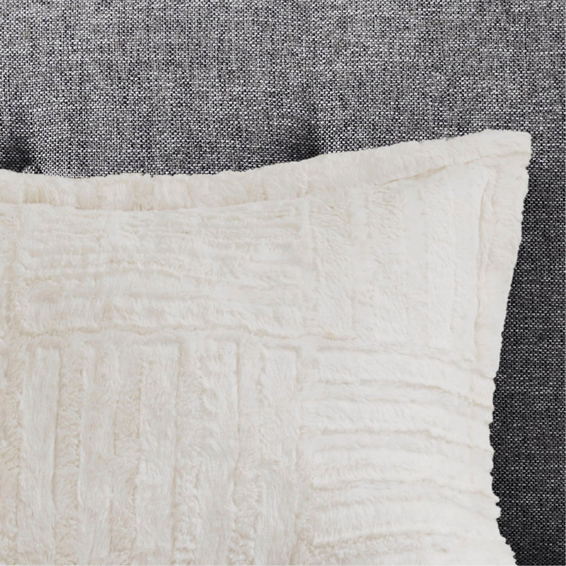 Twin Fur Down Alternative Comforter Mini Set, Ivory, Twin Comforter + 1 Additional Piece