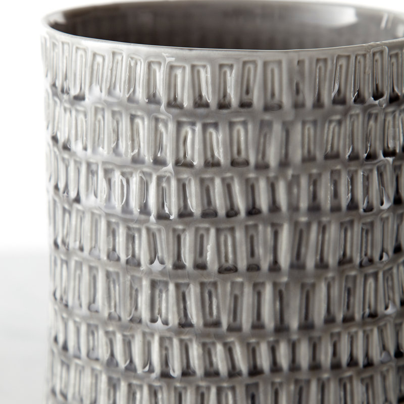 Somerville Handmade Ceramic / Porcelain Table Vase, 12.5'' H x 5.75'' W x 5.75'' D