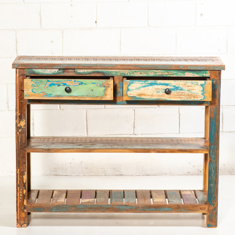 Ranjit 100cm Solid Wood Console Table