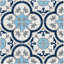 Tulips 8" x 8" Cement Patterned Wall & Floor Tile-67201889