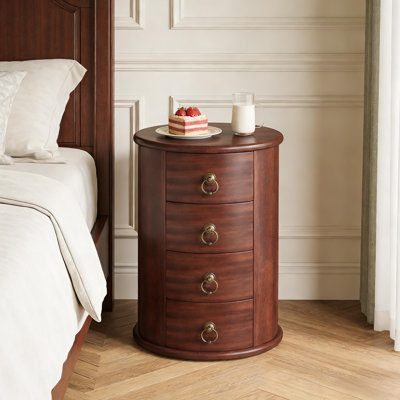 Table de chevet en bois, table d'appoint, table de bout ronde pour le salon
