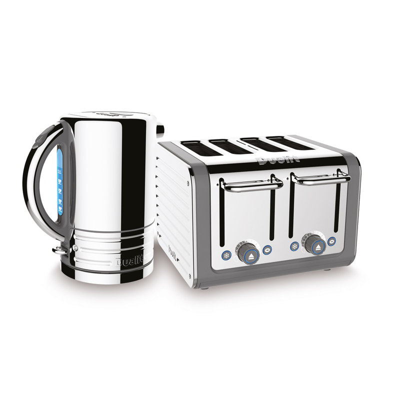 Dualit 2300W 1.5L Architect Kettle, Polished Steel/Grey