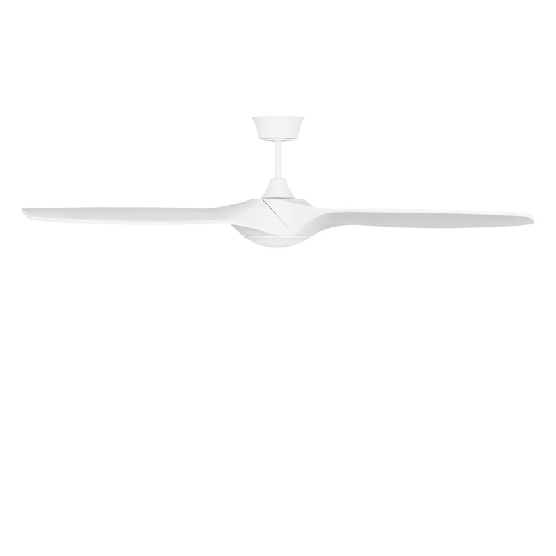 Selen Smart LED Ceiling Fan, Matte White, Matte White, 60" Wide