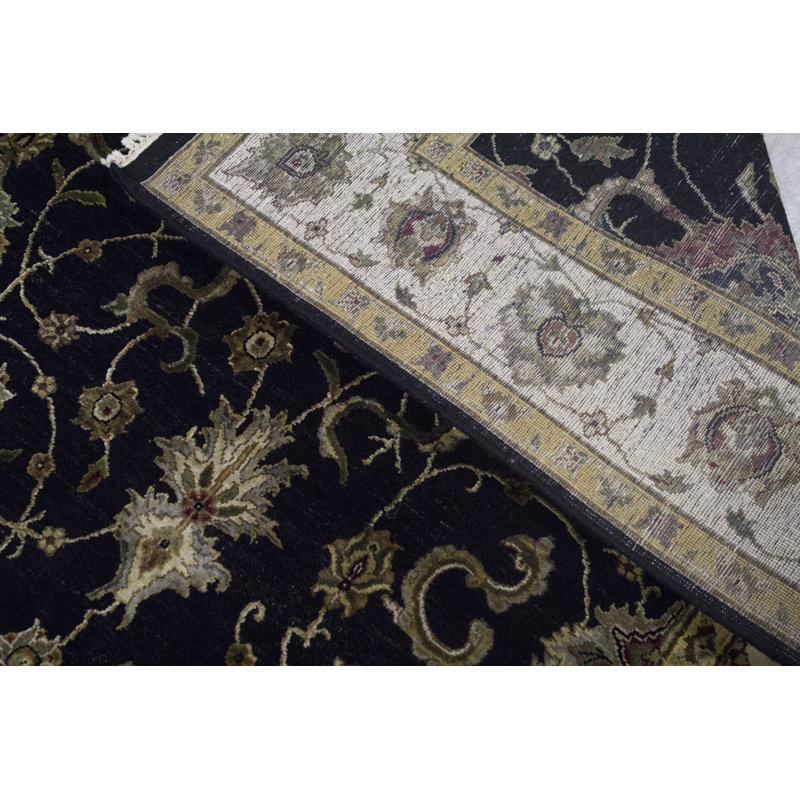 Hand Woven Silk and Wool Oriental Area Rug