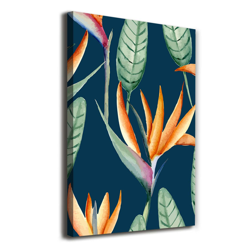 Royal Strelitzia - Wrapped Canvas Print