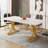 Dining Table, Rectangular, Metal Base, 63 Inch-111236770-111236771