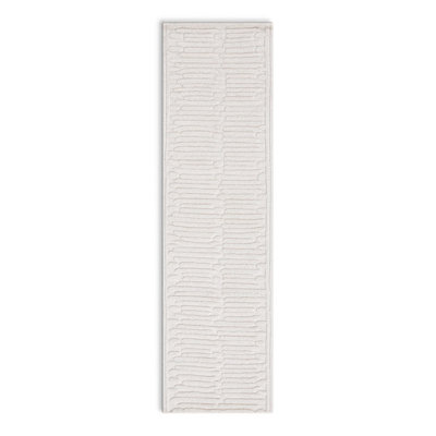 Elona Ivory Hand-Tufted Abstract Wool Rug