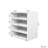 Wooden Stackable Shoe Box with Glass Door & RGB LED Light – Sneaker Display & Storage Case, 4-Tier-118566754