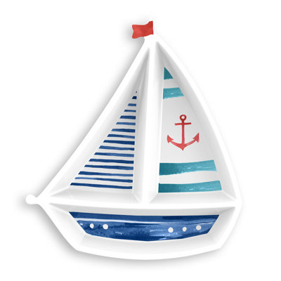 Breakwater Bay Emilio Melamine Divided Serving Dish