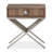 Hudson Ferry Solid Wood Top End Table with Storage