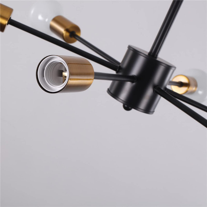 6 - Light Dimmable Sputnik Sphere Chandelier