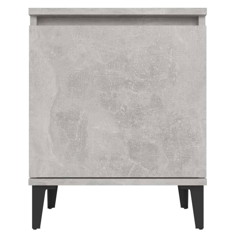 Southwold 40cm W Bedside Table, Concrete Grey