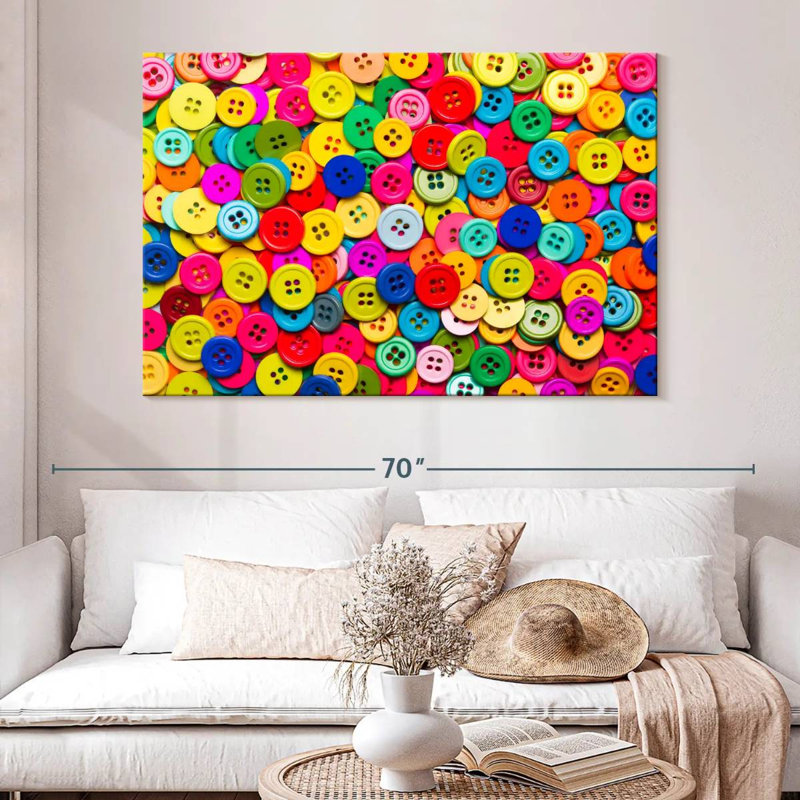 Senne Buttons Collection, 34" H x 51" W