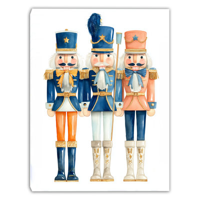 «Three Casse-Noisette», art des Fêtes sur toile tendue