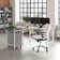 Bush Business Furniture Hustle 60W X 30D L Shaped Computer Desk With 3 Drawer Mobile File Cabinet