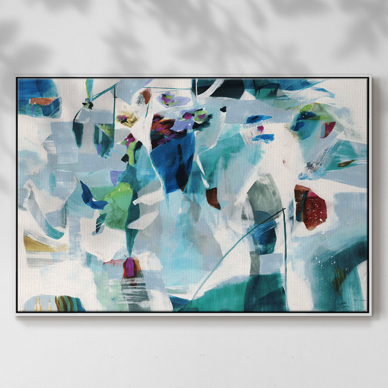 " The Things I Knew ", 25" H x 37" W x 2" D, Natural Floater Framed Canvas